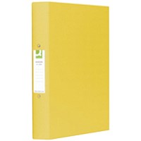 Q-Connect A4 Ring Binder, 2 O-Ring, 25mm Capacity, Yellow, Pack of 10 Q-Connect A4 Ring Binder, 2 O-Ring, 25mm Capacity, Yellow, Pack of 10