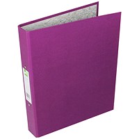 Q-Connect Ring Binder, A4, 2 O-Ring, 25mm Capacity, Purple, Pack of 10