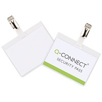 Q-Connect Security Badge, 90x60mm, Pack of 25