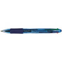 Q-Connect Retractable Ballpoint Pen, 4 Colour, Pack of 10