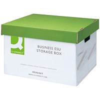 Q-Connect Business Easy Set Up Storage Box, White, Pack of 10 Q-Connect Business Easy Set Up Storage Box, White, Pack of 10