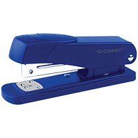 Q-Connect Half Strip Metal Stapler Blue (Staples up to 20 sheets of 80gsm paper)