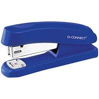 Q-Connect Half Strip Plastic Stapler, Capacity 20 Sheets, Blue