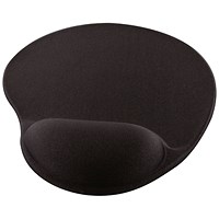 Q-Connect Gel Mouse Mat, With Wrist Rest, Grey Q-Connect Gel Mouse Mat, With Wrist Rest, Grey