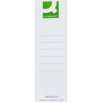 Q-Connect Lever Arch File Spine Label - Pack of 10