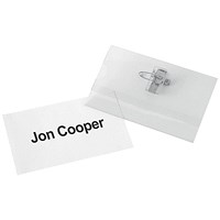 Q-Connect Name Badge Inserts, 90x54mm, 25 Sheetsx10 Inserts