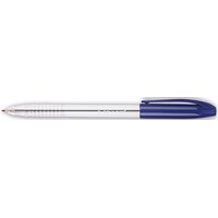 Q-Connect Grip Stick Ballpoint Pen, Blue, Pack of 20