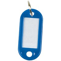 Q-Connect Key Fobs with 2 Punched Holes Blue Pack of 100 KF02694