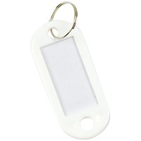 Q-Connect Key Fobs with 2 Punched Holes White Pack of 100 KF02695