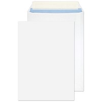 Q-Connect C5 Envelopes, Peal and Seal, 100gsm, White,Pack of 500