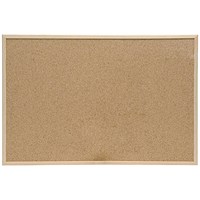 Q-Connect Corkboard, Wooden Frame, W600xH400mm