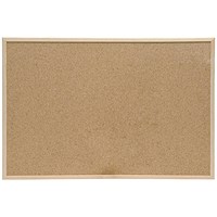 Q-Connect Corkboard, Wooden Frame, W900xH600mm