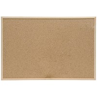 Q-Connect Corkboard, Wooden Frame, W1200xH900mm