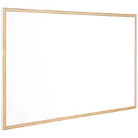 Q-Connect Whiteboard, Wooden Frame, 400xH300mm Q-Connect Whiteboard, Wooden Frame, 400xH300mm