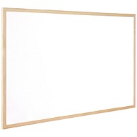 Q-Connect Whiteboard, Wooden Frame, W600xH400mm