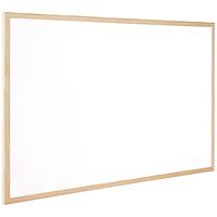 Q-Connect Whiteboard, Wooden Frame, 1200x900mm
