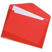 Q-Connect A4 Document Folders, Red, Pack of 12