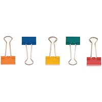 Q-Connect Foldback Clip 24mm Assorted (Pack of 10)