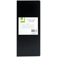 Q-Connect Name Card Holder, Holds 96 Cards, Black Q-Connect Name Card Holder, Holds 96 Cards, Black