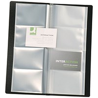 Q-Connect Name Card Holder, Holds 160 Cards, Black Q-Connect Name Card Holder, Holds 160 Cards, Black