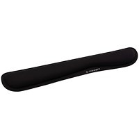 Q-Connect Memory Foam Keyboard Wristrest Anti-slip Rubber Base Black