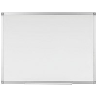 Q-Connect Premium Magnetic Whiteboard, Aluminium Frame, 900x600mm