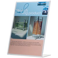 Q-Connect Slanted L-Shaped Sign Holder - A5