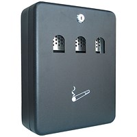 Q-Connect Ash Bin, 2.7 Litre, Black