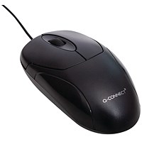 Q-Connect Mouse, Wired, Black Q-Connect Mouse, Wired, Black