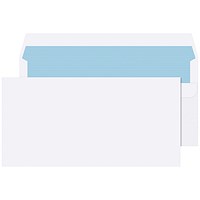 Q-Connect DL Envelope Wallet Self Seal 80gsm White (Pack of 250)
