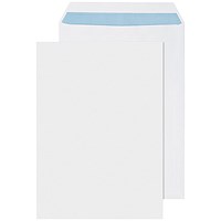 Q-Connect C4 Pocket Envelopes, Self Seal, 90gsm, White, Pack of 75