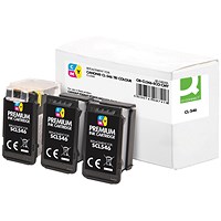 Q-Connect Remanufactured Ink For Canon CL546CMY Tri-Colour CMY CI828807BES222R