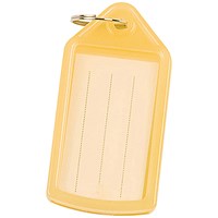 Q-Connect Sliding Key Fobs Yellow Pack of 40 KF10479