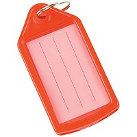 Q-Connect Sliding Key Fobs Red Pack of 40 KF10481