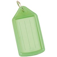 Q-Connect Sliding Key Fobs Green Pack of 40 KF10482