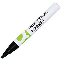 Q-Connect Industrial Marker Chisel Tip Black (Pack of 10)