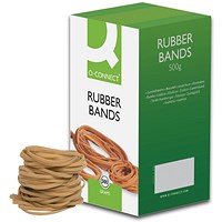 Q-Connect Rubber Bands No.33 88.9 x 3.2mm 500g Q-Connect Rubber Bands No.33 88.9 x 3.2mm 500g
