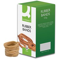 Q-Connect Rubber Bands No.63 76.2 x 6.3mm 500g