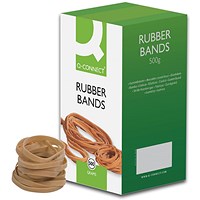 Q-Connect Rubber Bands No.64 88.9 x 6.3mm 500g Q-Connect Rubber Bands No.64 88.9 x 6.3mm 500g