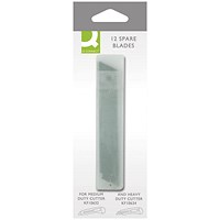 Q-Connect Medium/Heavy Duty Cutter Blades (12 Pack)
