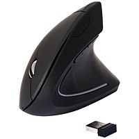 Q-Connect Ergonomic Right Handed Mouse, Wireless, Black Q-Connect Ergonomic Right Handed Mouse, Wireless, Black