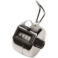 Q-Connect Tally Counter, Chrome