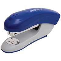 Q-Connect Half Strip Plastic Stapler Blue