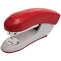 Q-Connect Half Strip Plastic Stapler Red