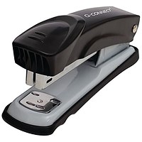 Q-Connect Half Strip Metal Stapler Black