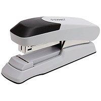 Q-Connect Flat Clinch Half Strip Stapler Black/Grey