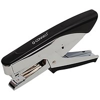 Q-Connect Plier Stapler 24/6 and 26/6 Staples Black