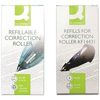 Q-Connect Refillable Correction Roller Holder and Refill