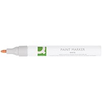Q-Connect Paint Marker Pen Medium White (10 Pack)