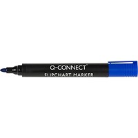 Q-Connect Flipchart Marker Bullet tip 2mm Blue Pack of 10